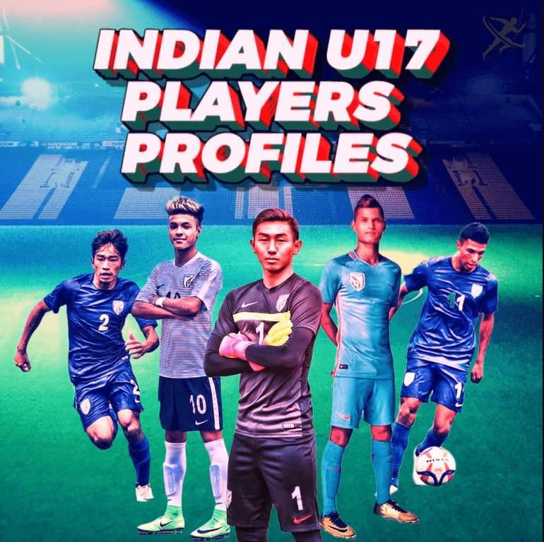 Indian football team for fiafa u17 worldcup by KreedOn|U-17-FIFA-World-cup-kreedon|