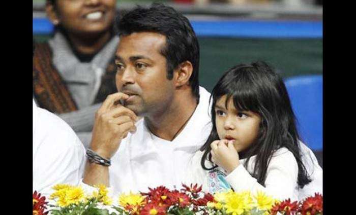 leander paes with daughter