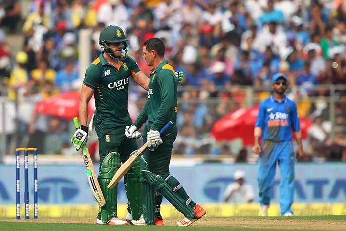 Highest team score in ODI Kreedon: South Africa's 438 vs India Mumbai, 2015