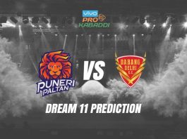 Dream11 DEL vs PUN Pro Kabaddi League 2019