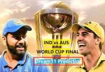 IND vs AUS Dream11 Prediction - World Cup Final - KreedOn